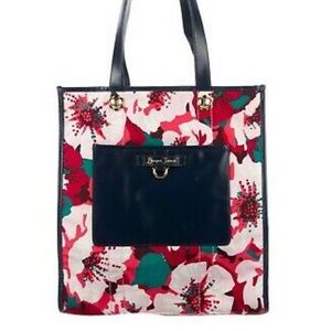 NWT Draper James Floral Vanderbilt Amaryllis Printed Tote Bag